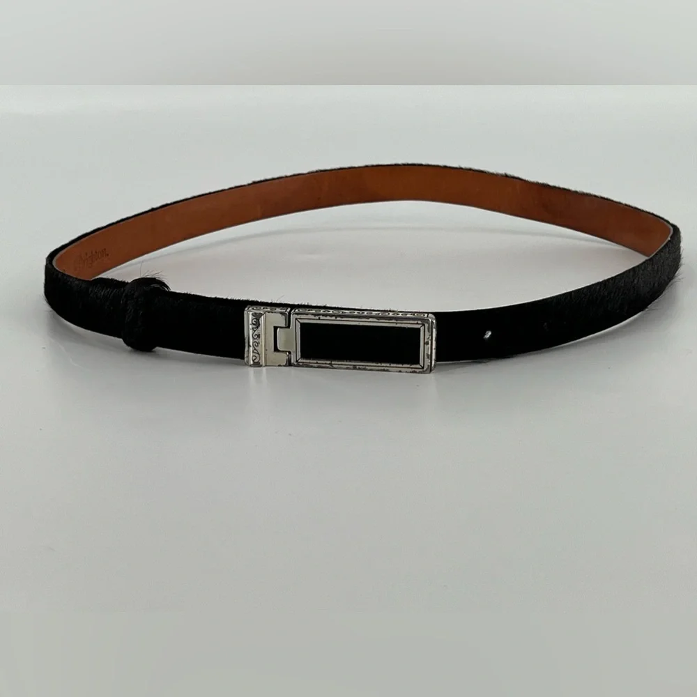 Vintage Brighton Skinny Calf Hair Belt‎ ML/32